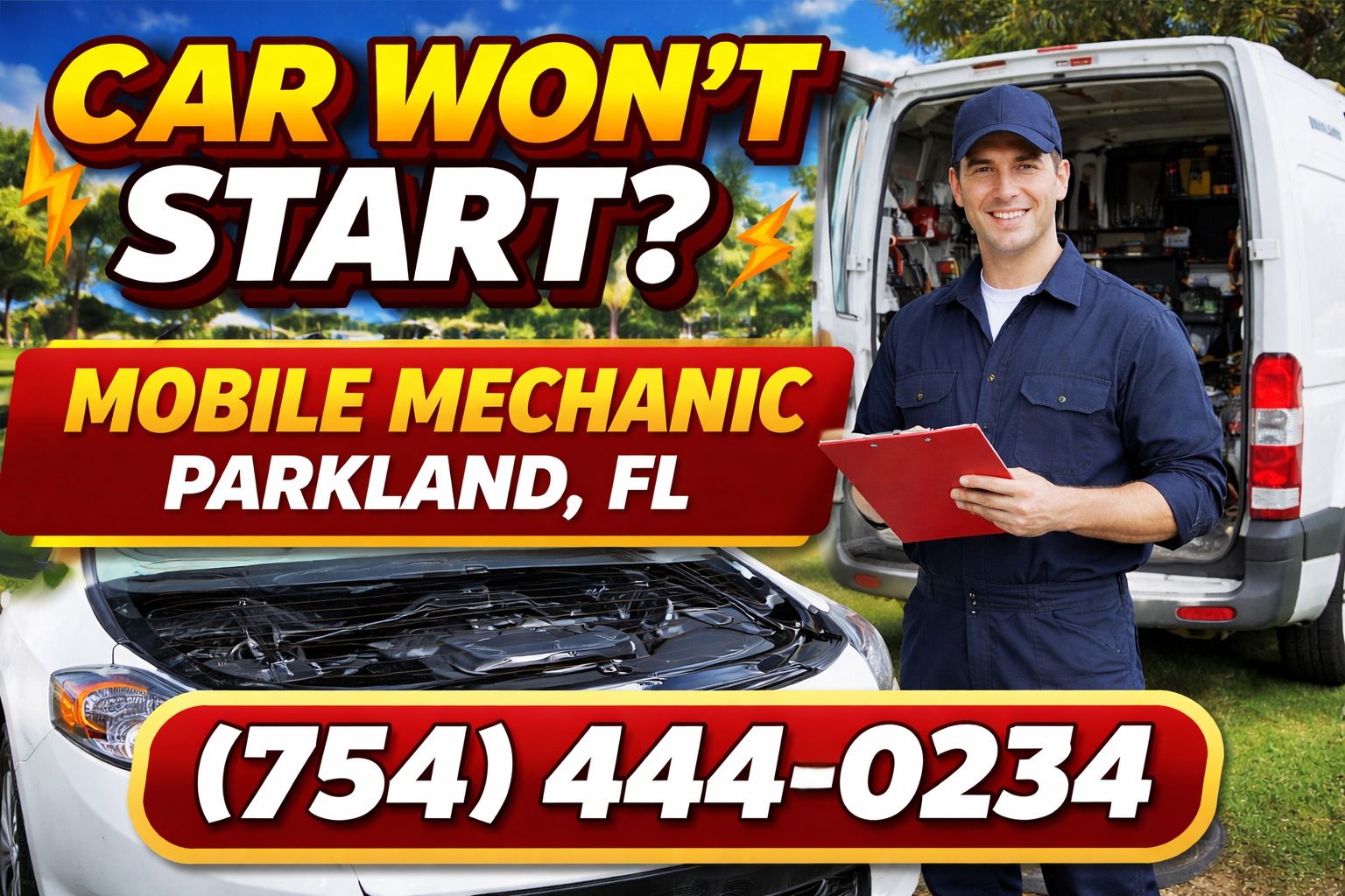 Car Won't Start? Mobile Mechanic in Parkland