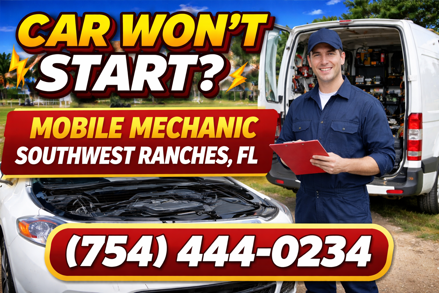 Car Won't Start? Mobile Mechanic in Southwest Ranches