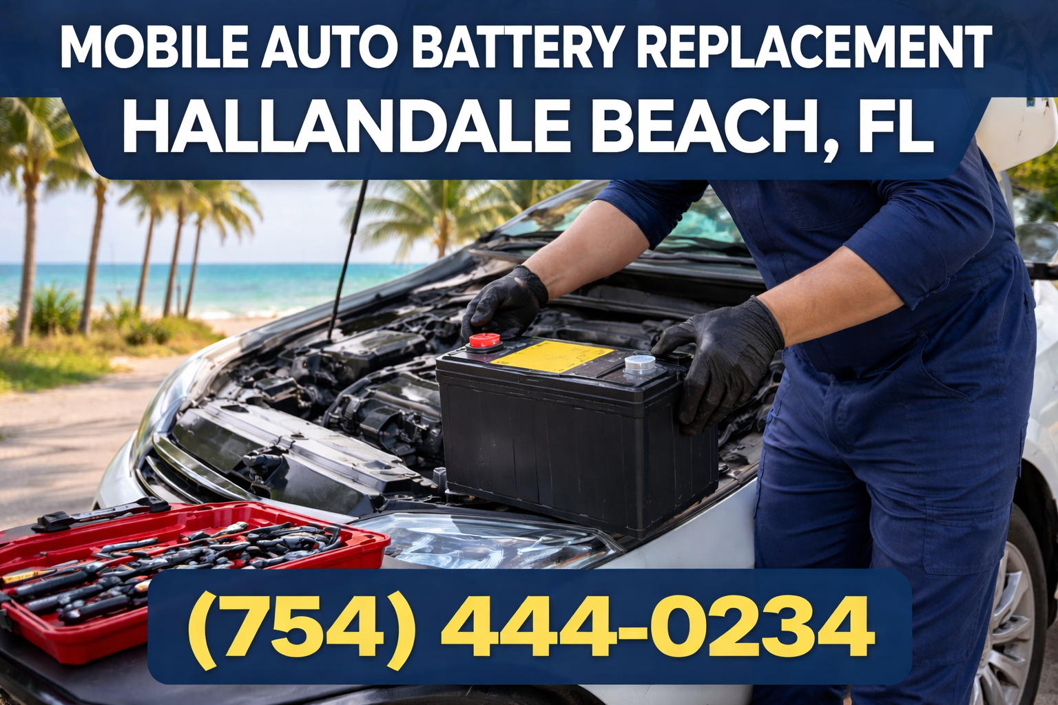 Mobile Auto Battery Replacement in Hallandale Beach