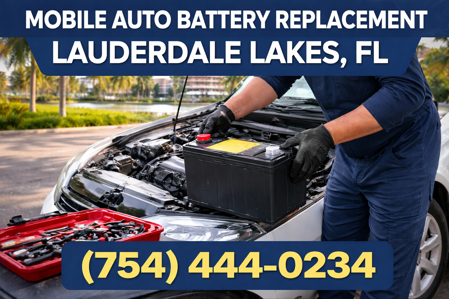 Mobile Auto Battery Replacement in Lauderdale Lakes