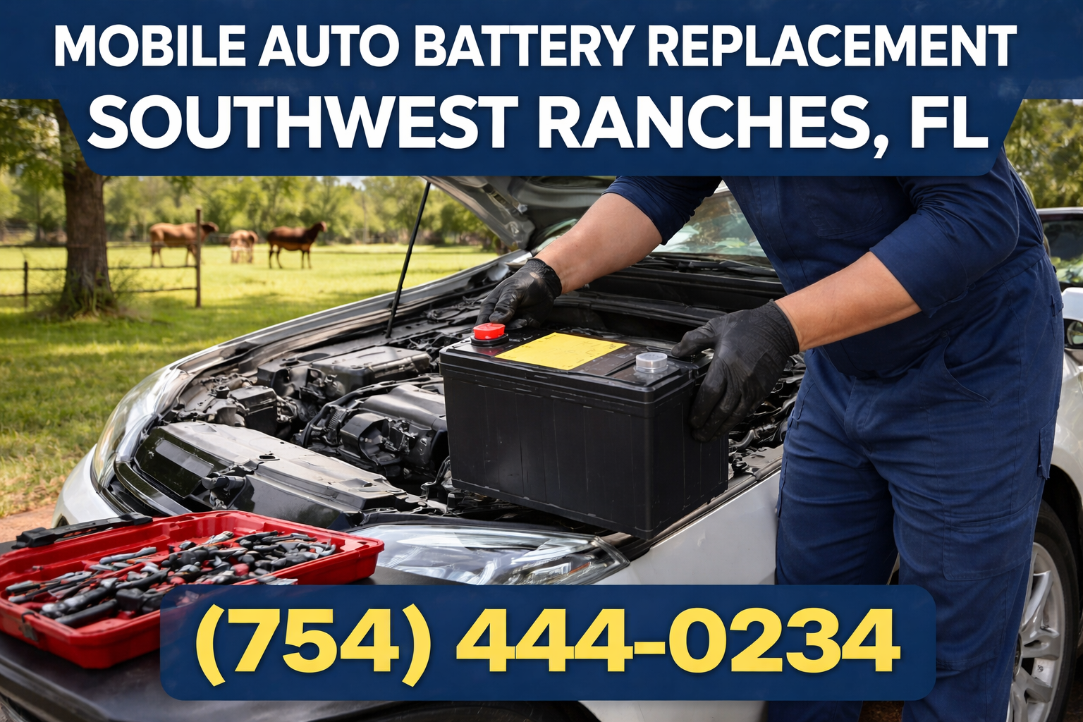 Mobile Auto Battery Replacement in Southwest Ranches