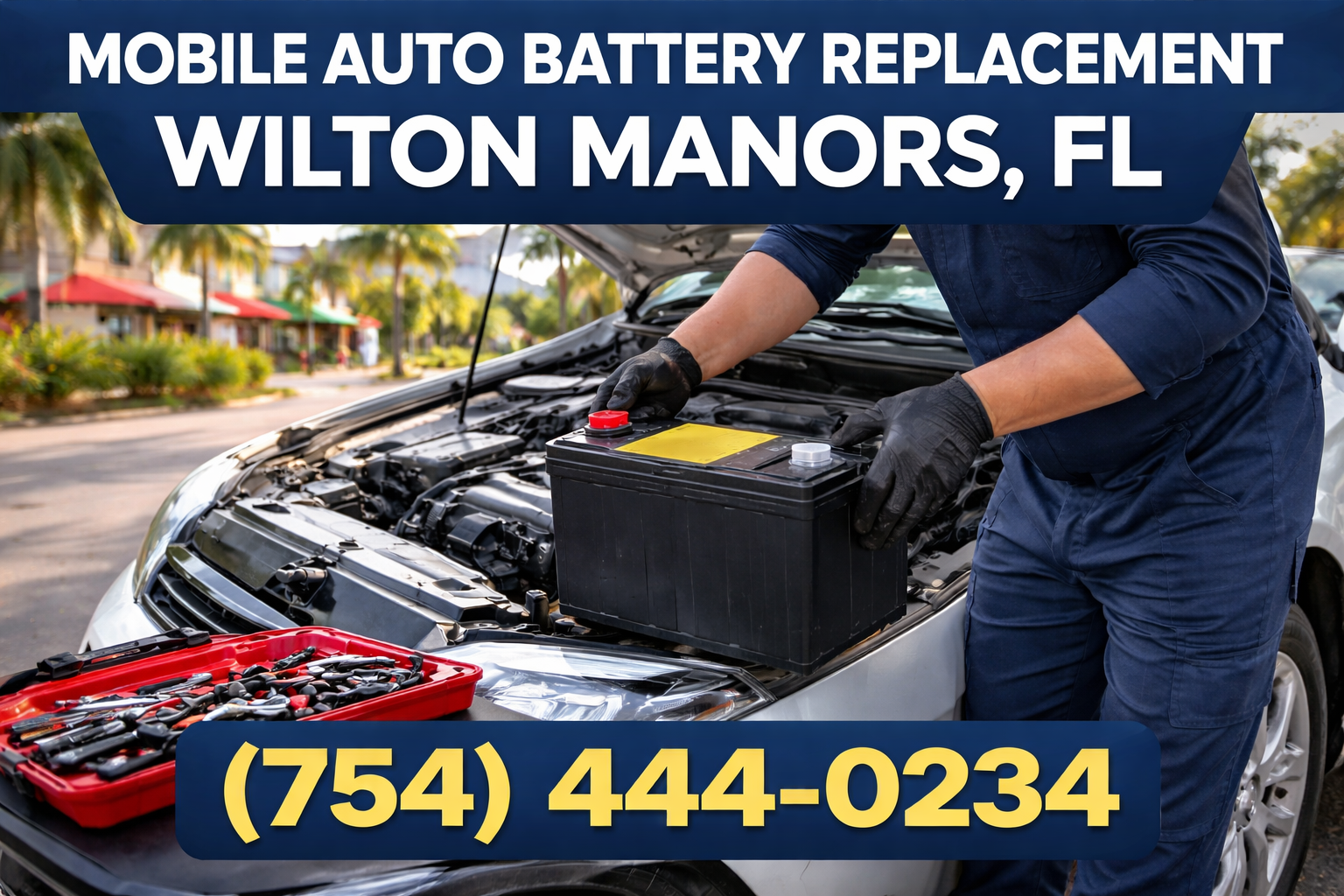 Mobile Auto Battery Replacement in Wilton Manors