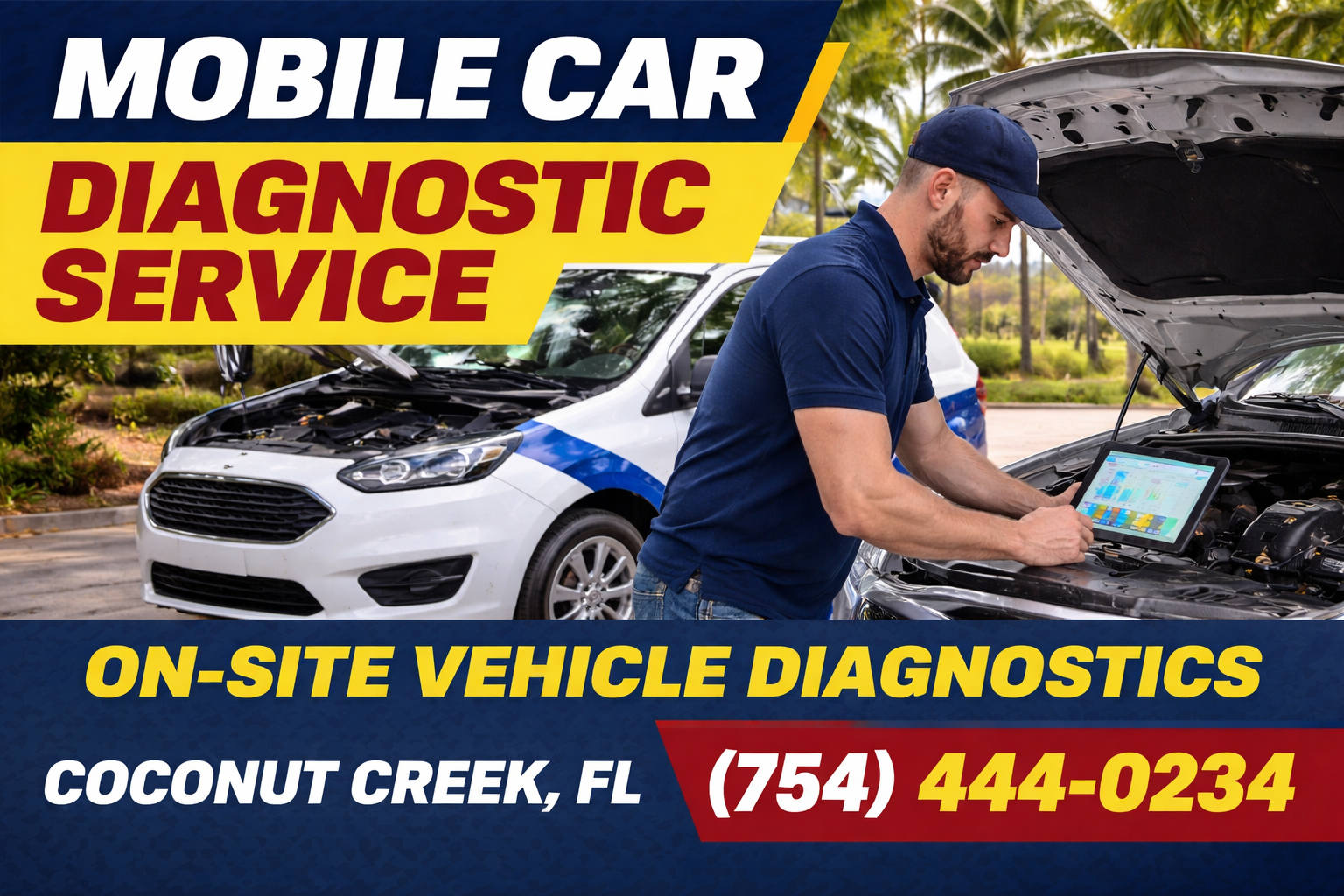 Mobile Car Diagnostic Service in Coconut Creek: We Come Right to Your Location