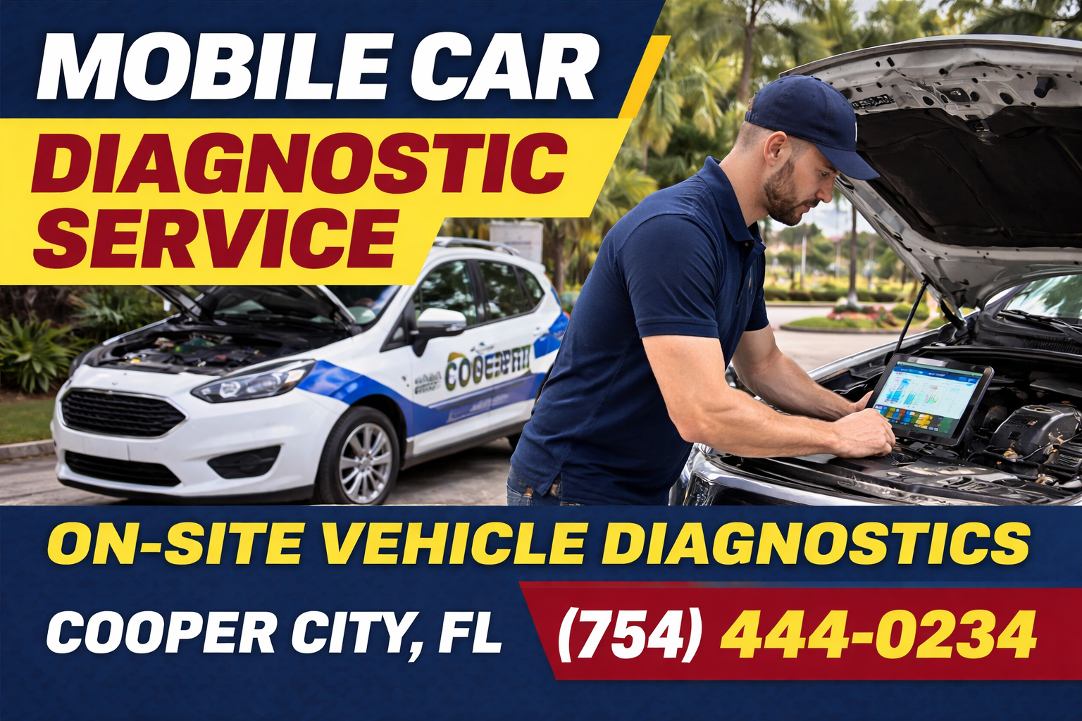 Mobile Car Diagnostic Service – On-Site Vehicle Diagnostics in Cooper City: We Come Right to Your Location