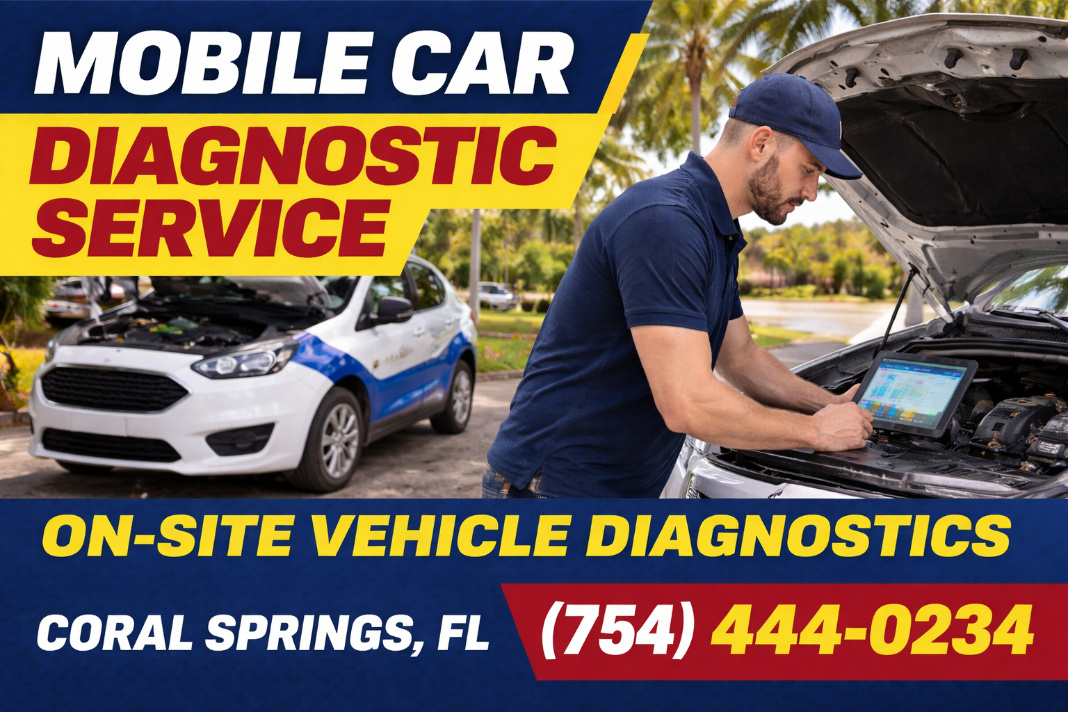 Mobile Car Diagnostic Service in Coral Springs – Diagnostics Where Your Car Sits