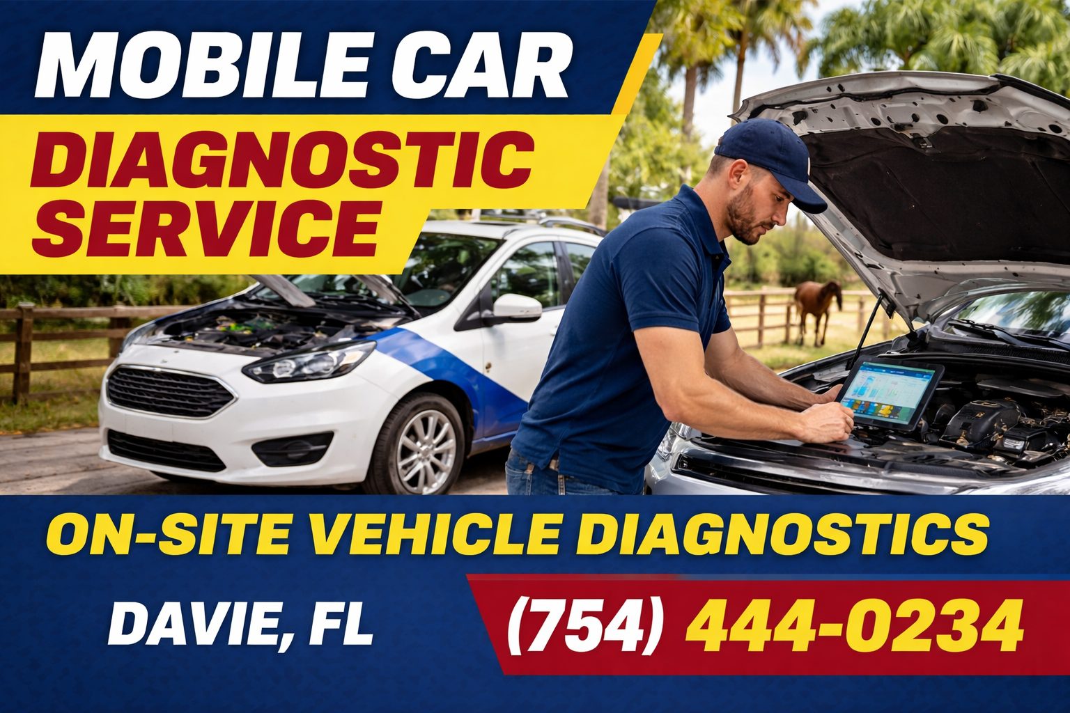 Mobile Car Diagnostic Service – On-Site Vehicle Diagnostics in Davie: We Come Right to Your Spot