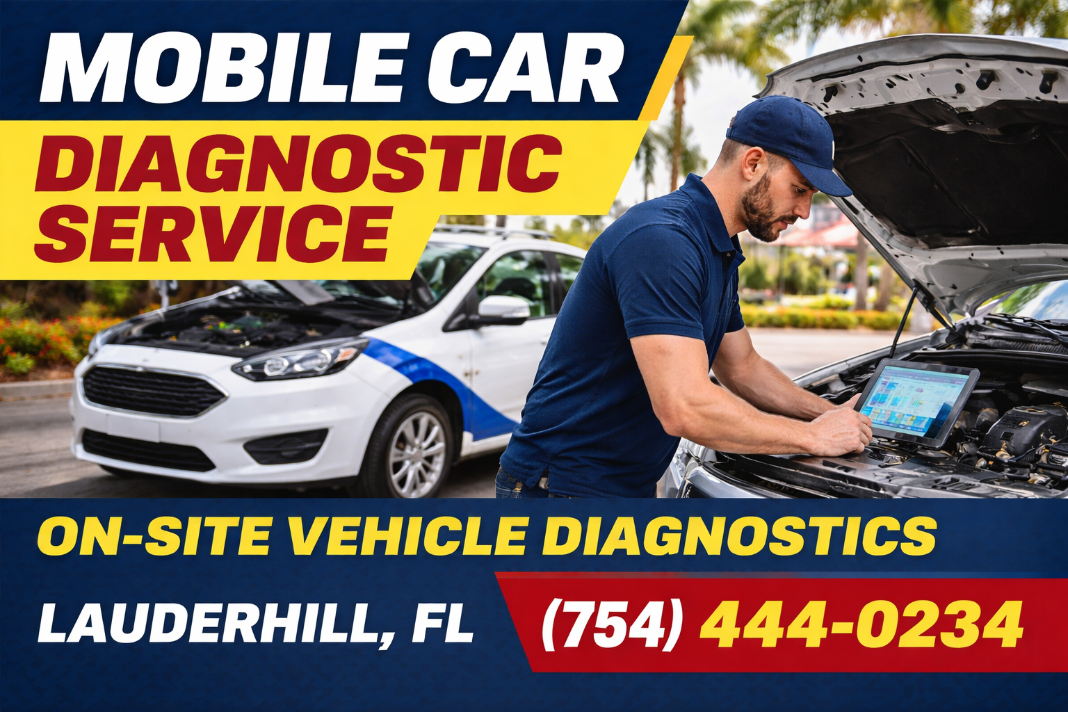 Mobile Car Diagnostic Service in Lauderhill – We Diagnose Your Car Right Where It Stands