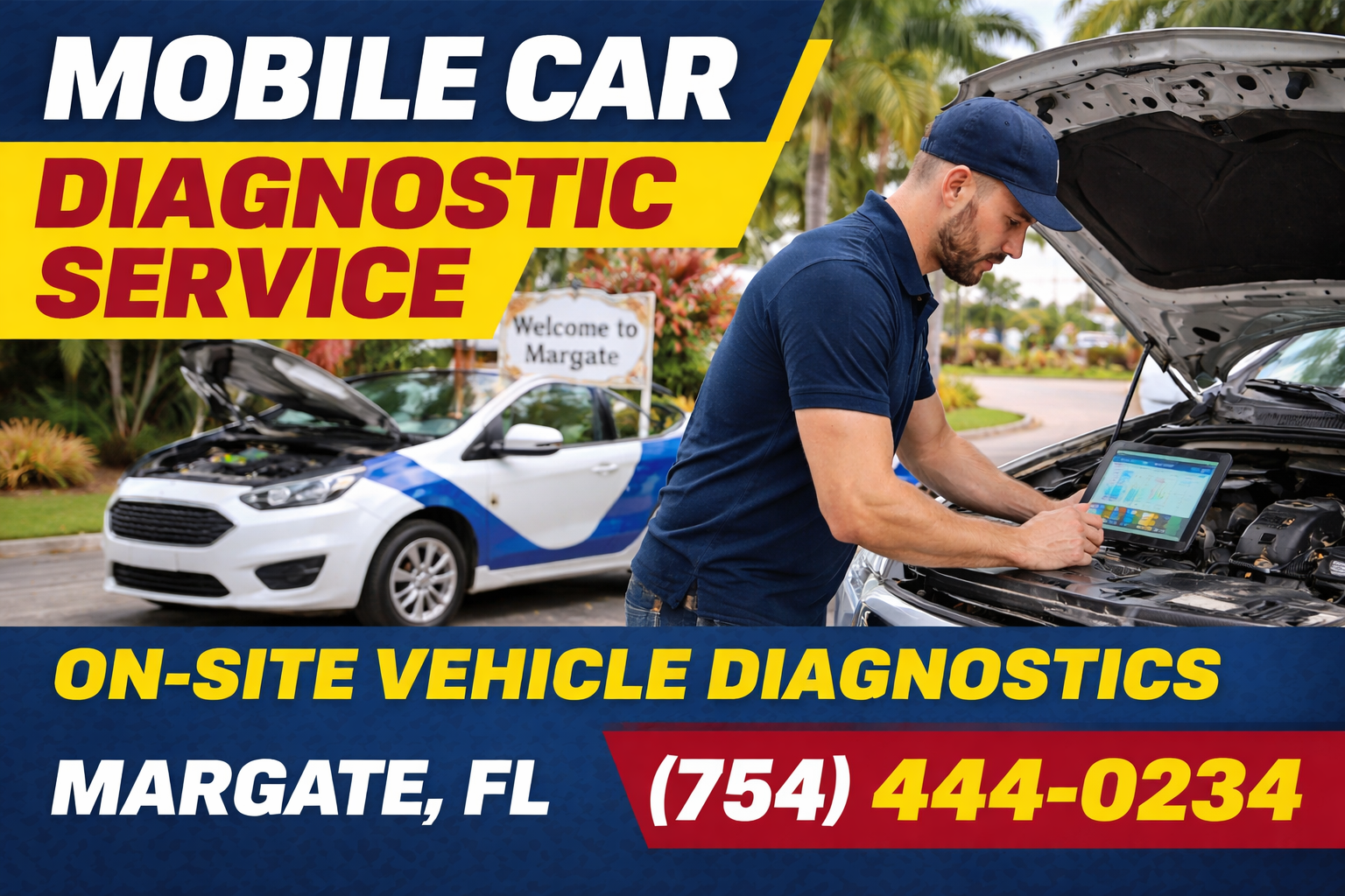 Mobile Car Diagnostic Service in Margate – We Diagnose Your Car Right Where It Stands
