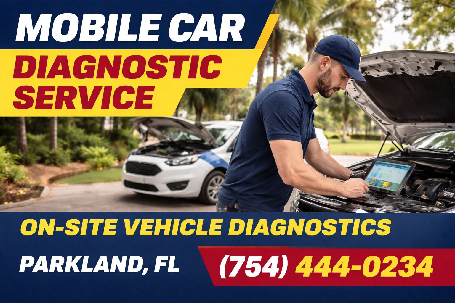 Mobile Car Diagnostics in Parkland: We Come to You, No Tow Needed