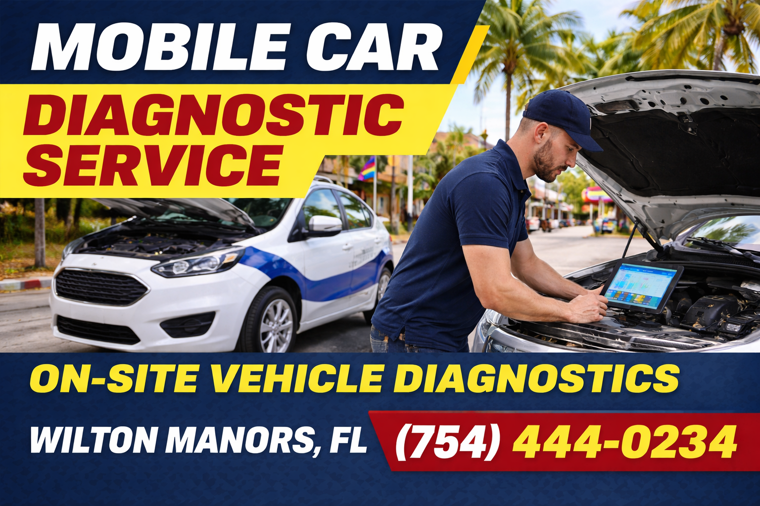 Mobile Car Diagnostic Service in Wilton Manors: We Come to You, No Towing Hassle