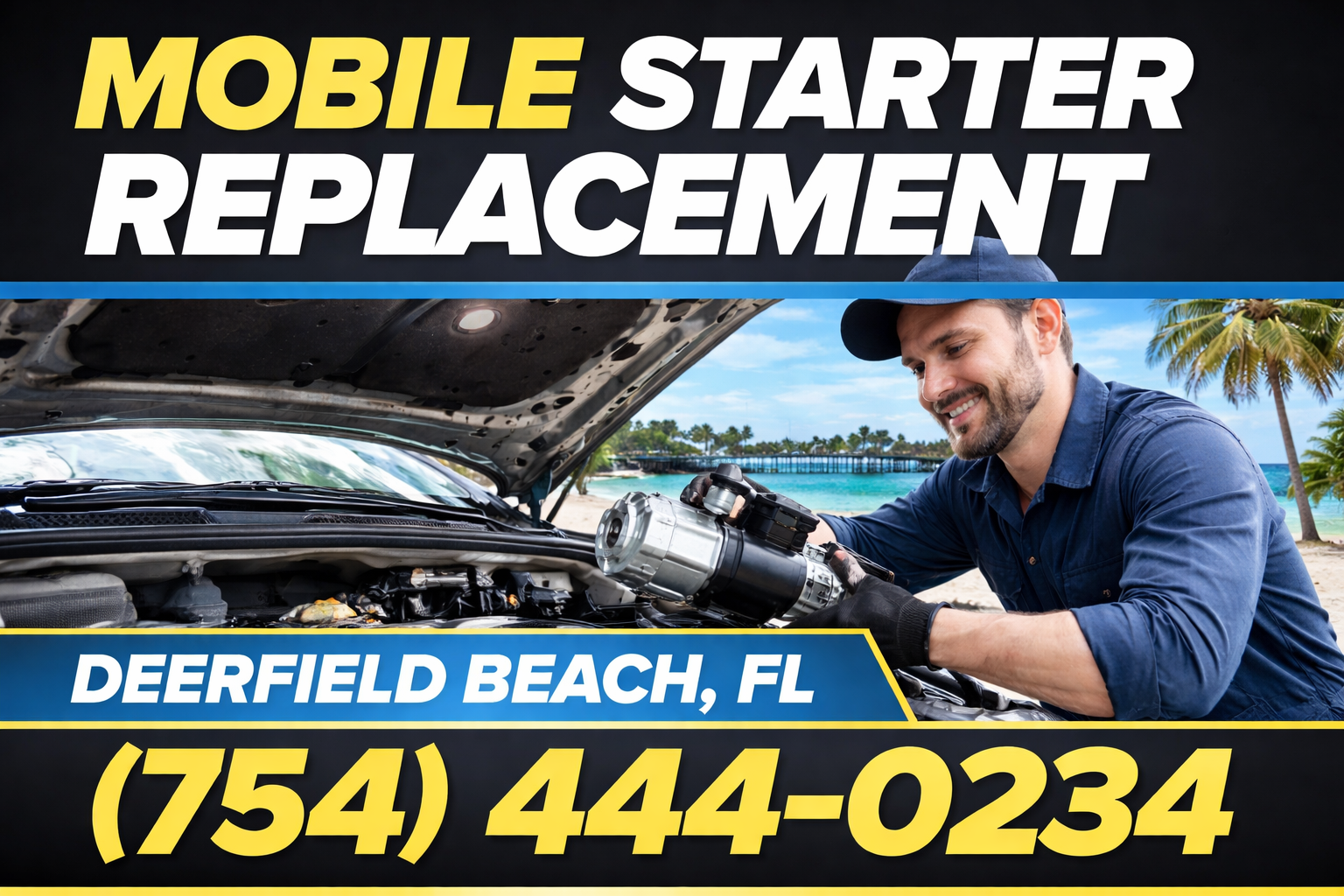 Mobile Starter Replacement in Deerfield Beach: We Come Right to Your Spot