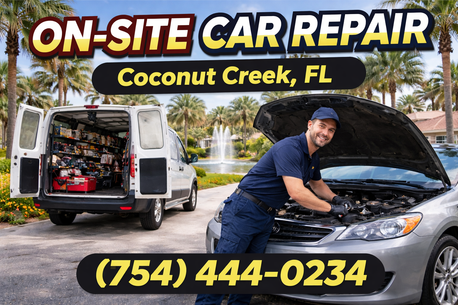On-Site Car Repair in Coconut Creek: We Come Right to You—No Towing Hassle