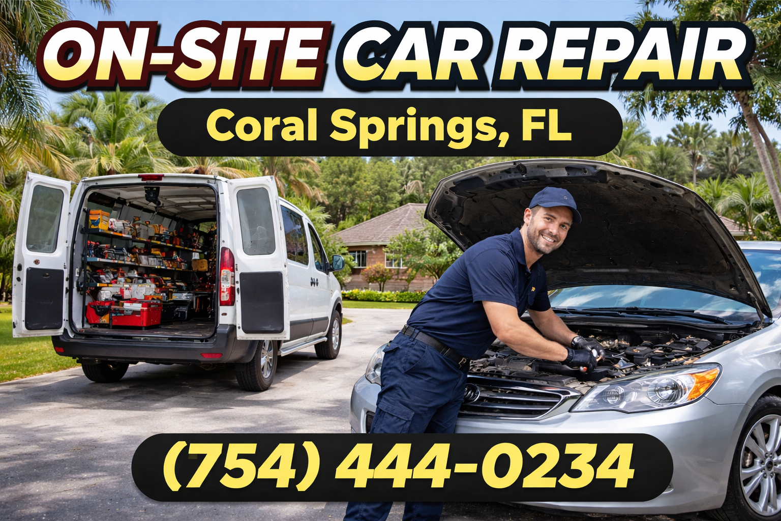 On-Site Car Repair in Coral Springs: We Come Right to Your Location