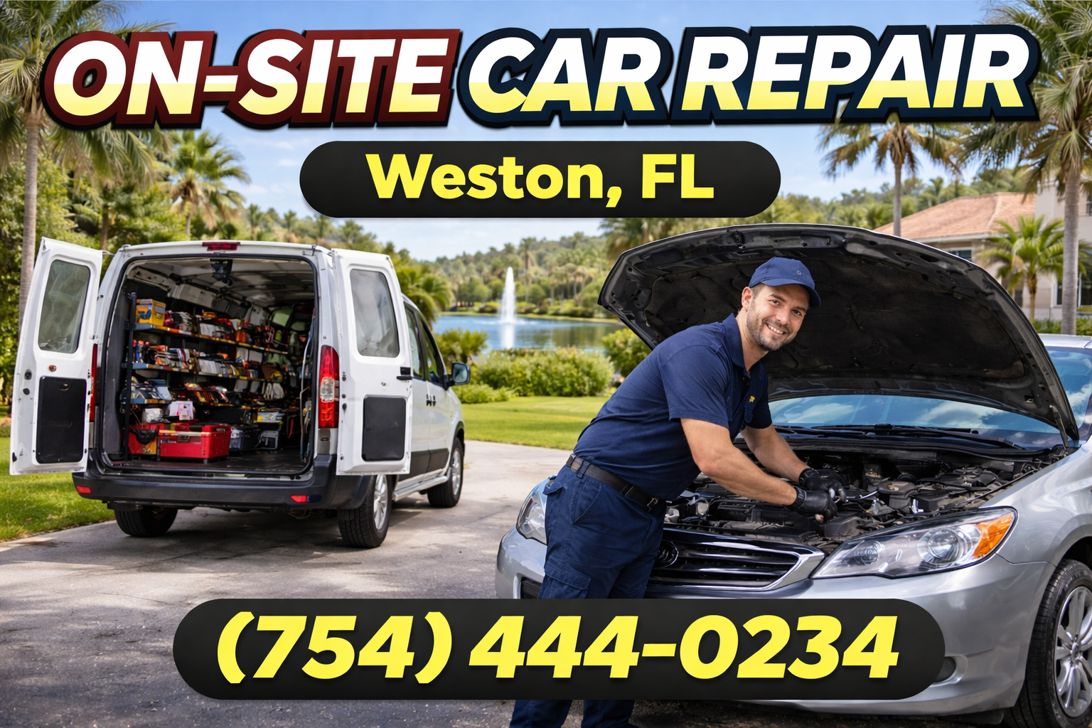 On-Site Car Repair in Weston: We Come Right to You—No Towing Needed