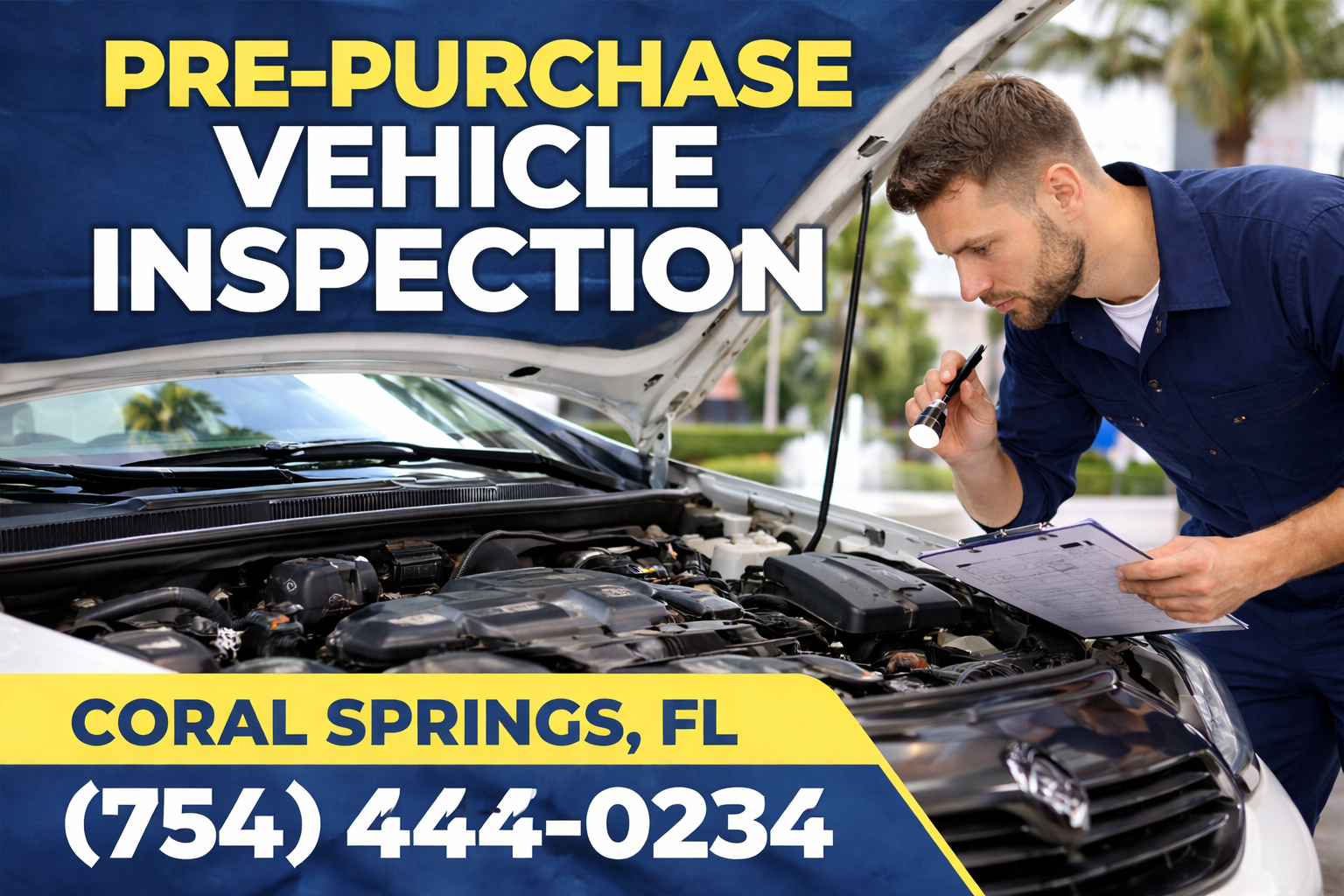 Pre-Purchase Vehicle Inspection in Coral Springs: Spot Hidden Problems Before You Buy