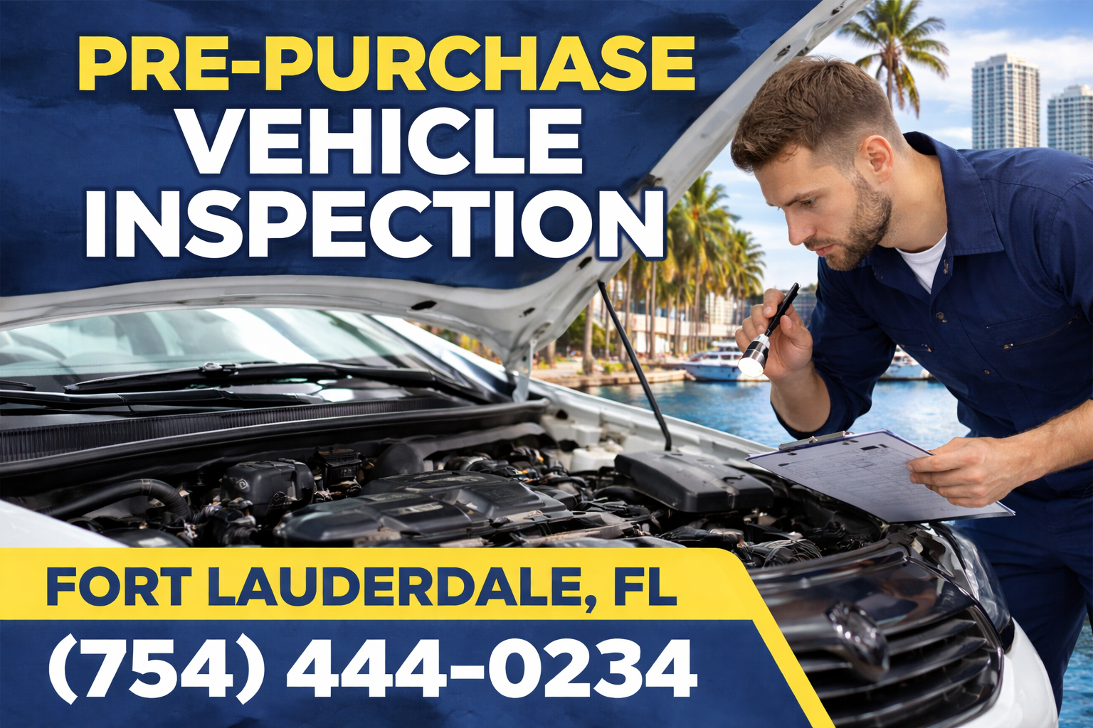 Pre-Purchase Vehicle Inspection in Fort Lauderdale: Uncover Hidden Issues Before You Buy