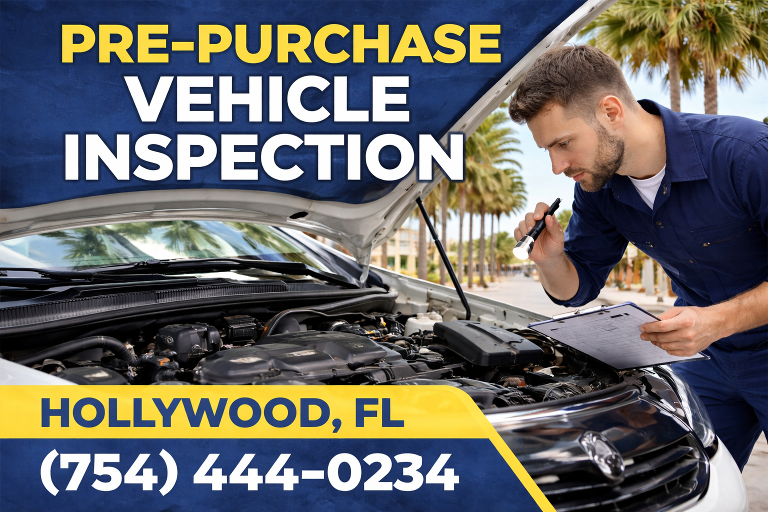 Avoid Buyer's Remorse: Pre-Purchase Vehicle Inspection in Hollywood