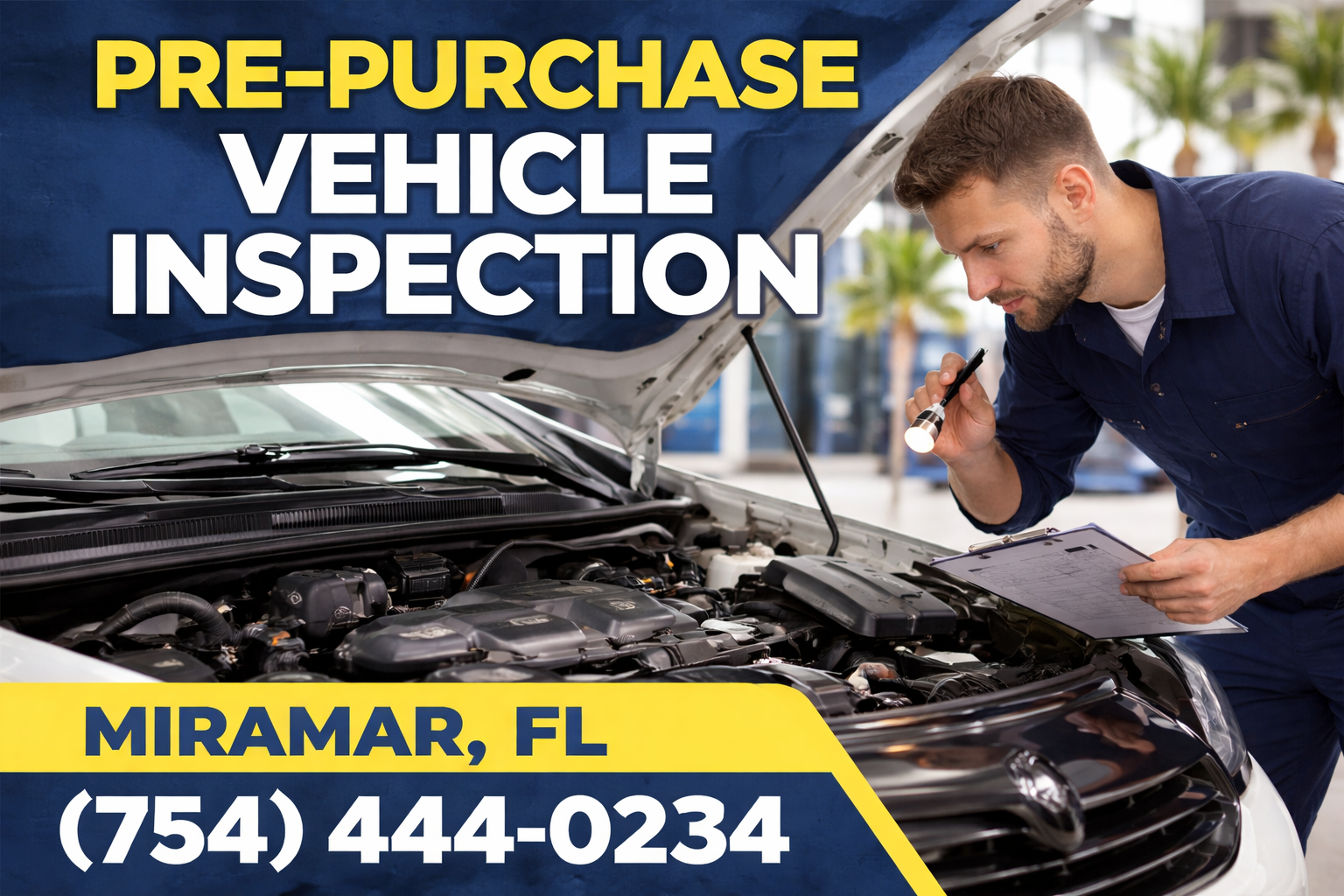 Pre-Purchase Vehicle Inspection in Miramar: Spot Hidden Issues Before You Buy