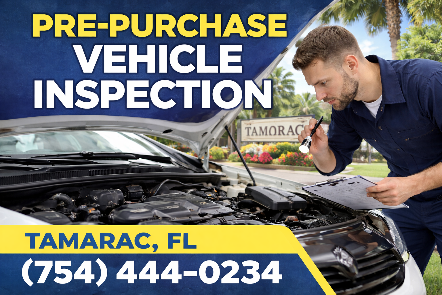 Pre-Purchase Vehicle Inspection in Tamarac: Avoid Costly Surprises Before You Buy